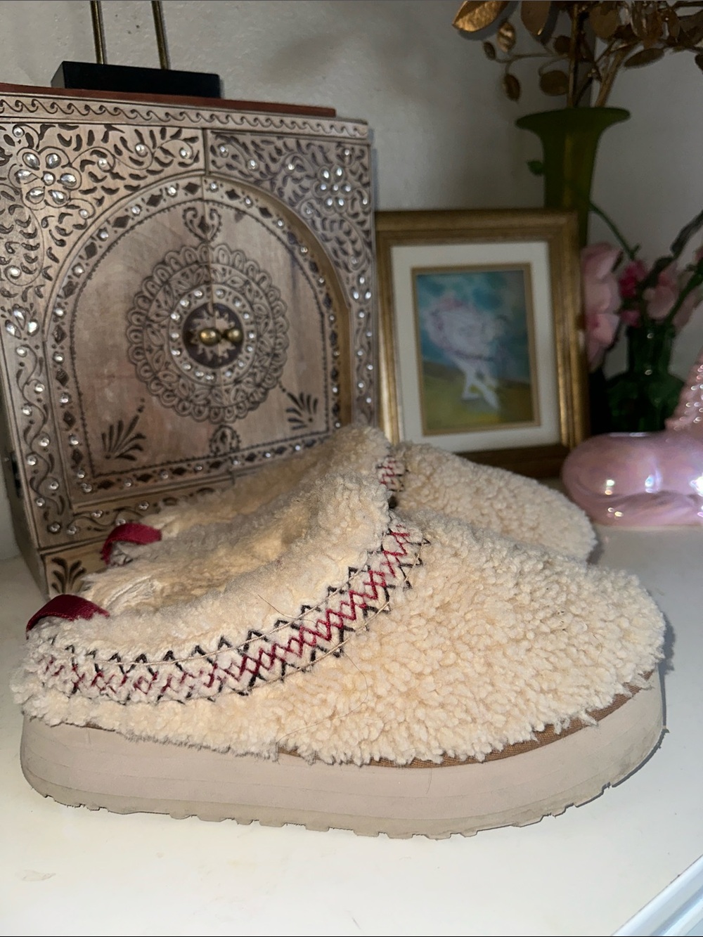 UGG Tazz Fur Braided SZ 9 women’s